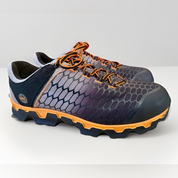 Size 15 Timberland Men’s Pro Powertrain Sport Work Shoes Alloy Toe Orange Black main image 8